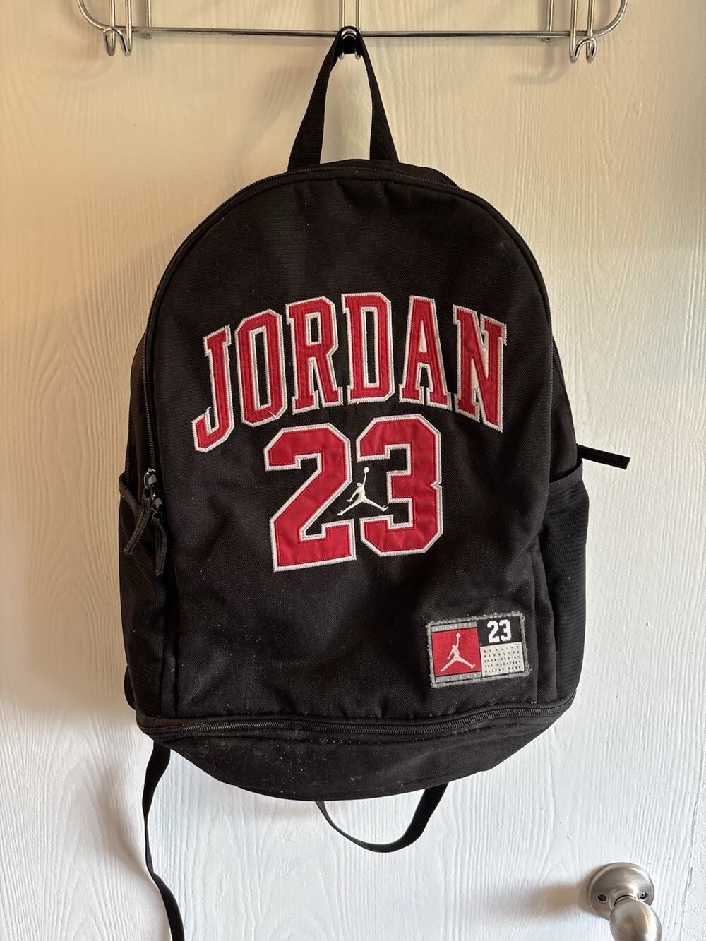 Jordan 23 Jumpman Backpack Black Red School Gym Bag 9A0780-023